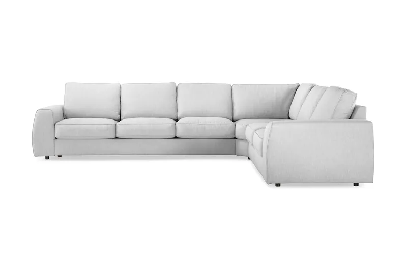 Optus Lyx 5-istuttava Käännettävä L-muotoinen Kulmasohva Kankaasta, Harmaa