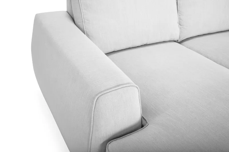 Optus Lyx 5-istuttava Käännettävä L-muotoinen Kulmasohva Kankaasta - Harmaa - Huonekalut - Sohva - Kulmasohva