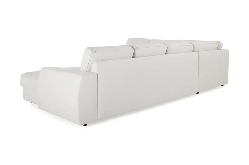 Optus Lyx 5-istuttava Oikeakätinen U-muotoinen Kulmasohva Divaanilla Kankaasta - Vaaleanharmaa - Huonekalut - Sohva - Kulmasohva - Kulmadivaanisohva