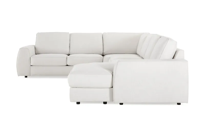 Optus Lyx 5-istuttava Oikeakätinen U-muotoinen Kulmasohva Divaanilla Kankaasta - Vaaleanharmaa - Huonekalut - Sohva - Kulmasohva - Kulmadivaanisohva