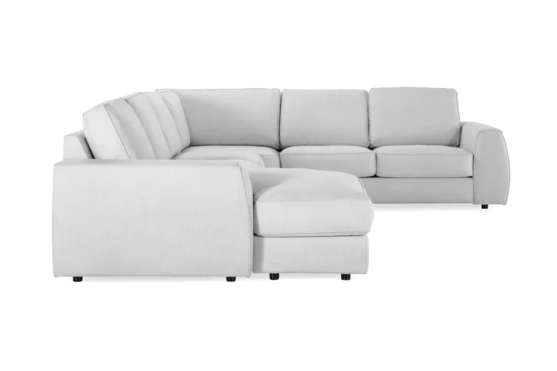 Optus Lyx 5-istuttava Vasenkätinen U-muotoinen Kulmasohva Divaanilla Kankaasta - Harmaa - Huonekalut - Sohva - Kulmasohva - Kulmadivaanisohva