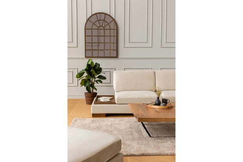 Sohva avopäädyllä Nathalie Oikea - Beige/Luonnonväri - Huonekalut - Sohva - Kulmasohva