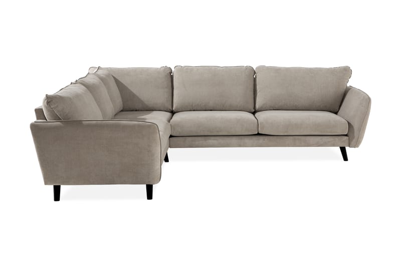 Trend Lyx 6-istuttava Käännettävä L-muotoinen Kulmasohva Kankaalla - Beige - Huonekalut - Sohva - Kulmasohva