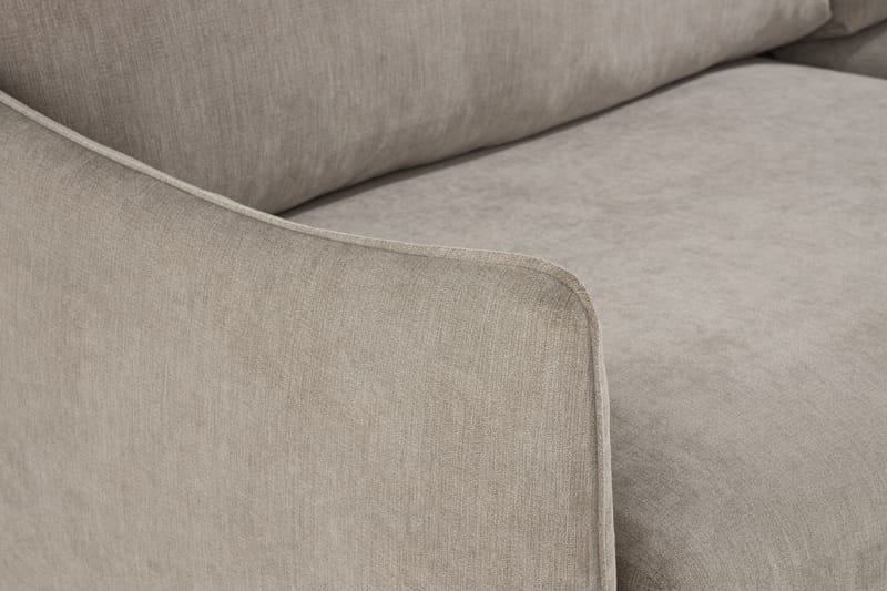 Trend Lyx 6-istuttava Käännettävä L-muotoinen Kulmasohva Kankaalla - Beige - Huonekalut - Sohva - Kulmasohva