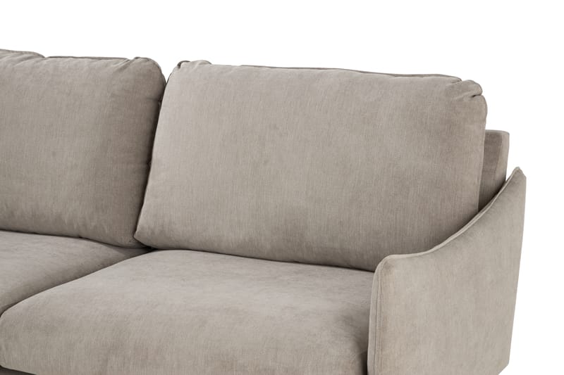 Trend Lyx 6-istuttava Käännettävä L-muotoinen Kulmasohva Kankaalla - Beige - Huonekalut - Sohva - Kulmasohva