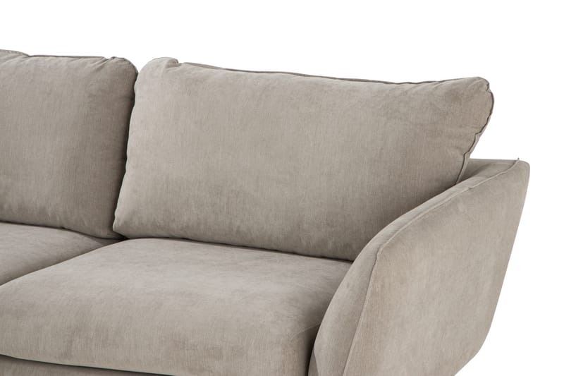 Trend Lyx 6-istuttava Käännettävä L-muotoinen Kulmasohva Kankaalla - Beige - Huonekalut - Sohva - Kulmasohva