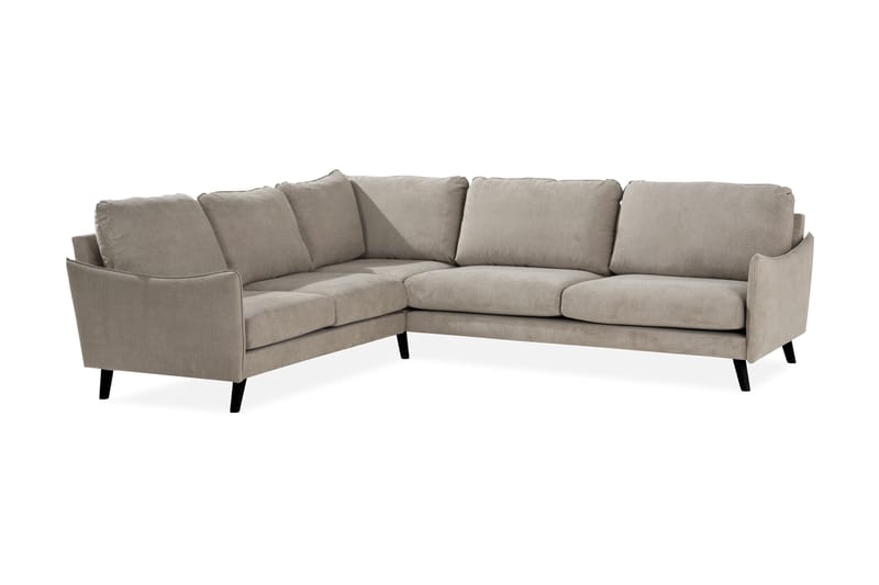 Trend Lyx 6-istuttava Käännettävä L-muotoinen Kulmasohva Kankaalla - Beige - Huonekalut - Sohva - Kulmasohva
