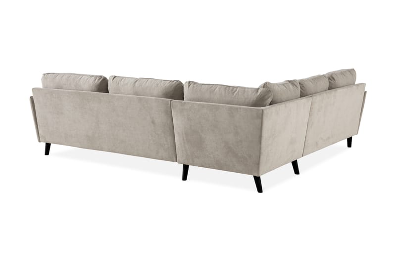 Trend Lyx 6-istuttava Käännettävä L-muotoinen Kulmasohva Kankaalla - Beige - Huonekalut - Sohva - Kulmasohva