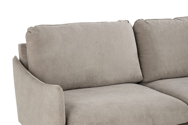 Trend Lyx 6-istuttava Käännettävä L-muotoinen Kulmasohva Kankaalla - Beige - Huonekalut - Sohva - Kulmasohva