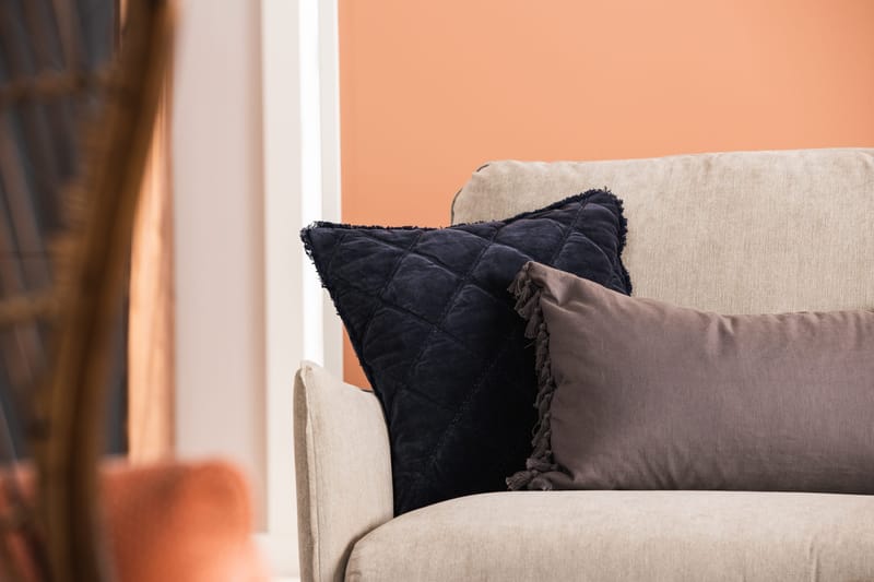 Trend Lyx 6-istuttava Käännettävä L-muotoinen Kulmasohva Kankaalla - Beige - Huonekalut - Sohva - Kulmasohva