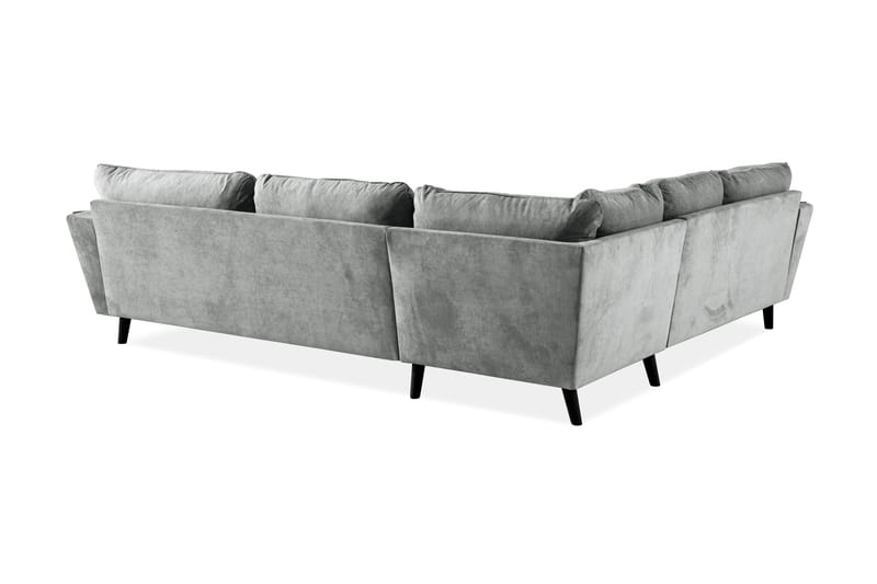 Trend Lyx 6-istuttava Käännettävä L-muotoinen Kulmasohva Kankaalla - Harmaa - Huonekalut - Sohva - Kulmasohva