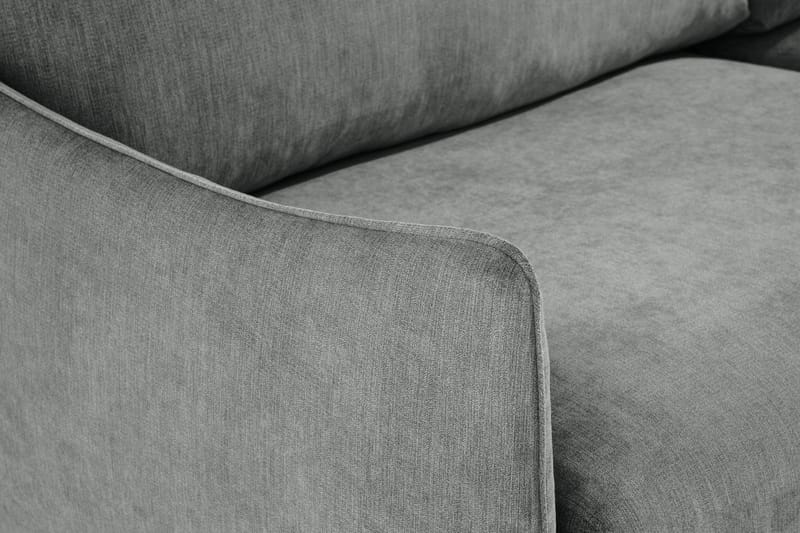 Trend Lyx 6-istuttava Käännettävä L-muotoinen Kulmasohva Kankaalla - Harmaa - Huonekalut - Sohva - Kulmasohva