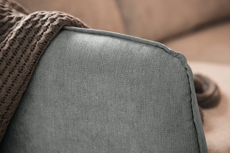 Trend Lyx 6-istuttava Käännettävä L-muotoinen Kulmasohva Kankaalla - Harmaa - Huonekalut - Sohva - Kulmasohva