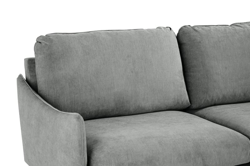 Trend Lyx 6-istuttava Käännettävä L-muotoinen Kulmasohva Kankaalla - Harmaa - Huonekalut - Sohva - Kulmasohva