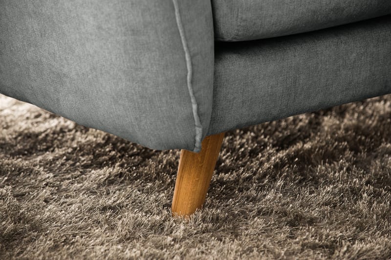 Trend Lyx 6-istuttava Käännettävä L-muotoinen Kulmasohva Kankaalla - Harmaa - Huonekalut - Sohva - Kulmasohva