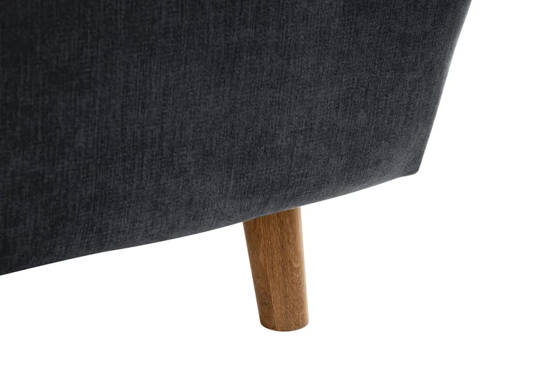 Trend Lyx 6-istuttava Käännettävä L-muotoinen Kulmasohva Kankaalla - Tummanharmaa - Huonekalut - Sohva - Kulmasohva