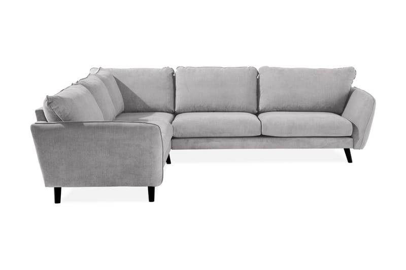 Trend Lyx 6-istuttava Käännettävä L-muotoinen Kulmasohva Kankaalla - Vaaleanharmaa - Huonekalut - Sohva - Kulmasohva