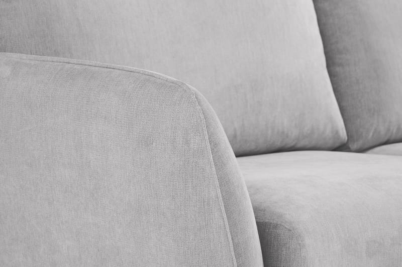 Trend Lyx 6-istuttava Käännett�ävä L-muotoinen Kulmasohva Kankaalla - Vaaleanharmaa - Huonekalut - Sohva - Kulmasohva