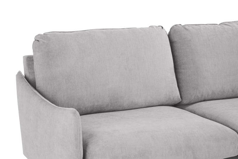 Trend Lyx 6-istuttava Käännettävä L-muotoinen Kulmasohva Kankaalla - Vaaleanharmaa - Huonekalut - Sohva - Kulmasohva
