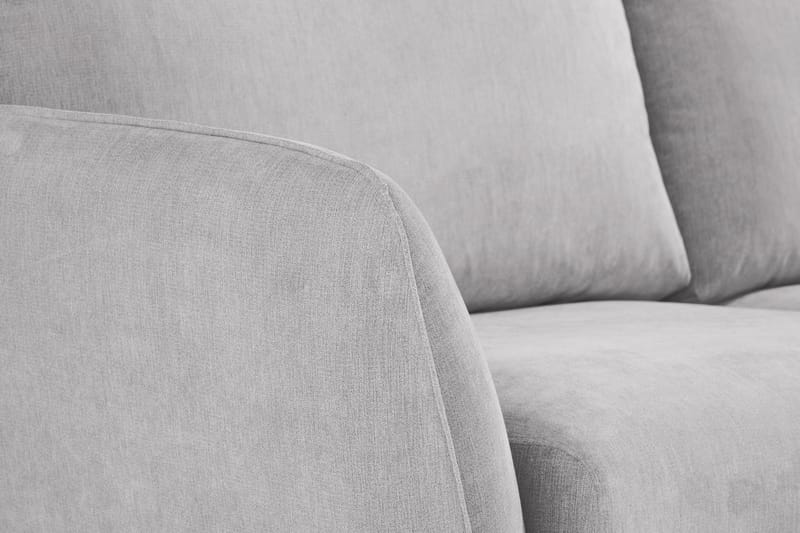 Trend Lyx 6-istuttava Käännettävä L-muotoinen Kulmasohva Kankaalla - Vaaleanharmaa - Huonekalut - Sohva - Kulmasohva