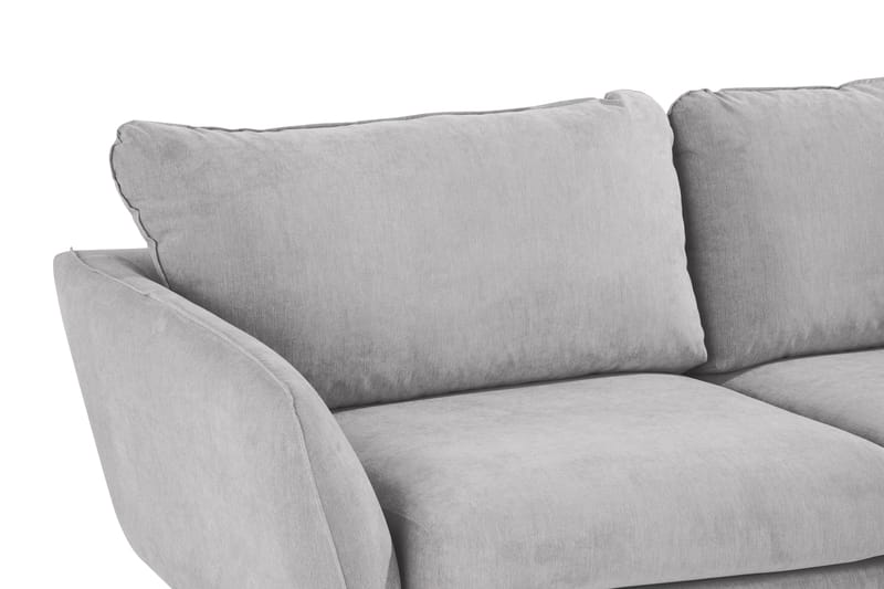 Trend Lyx 6-istuttava Käännettävä L-muotoinen Kulmasohva Kankaalla - Vaaleanharmaa - Huonekalut - Sohva - Kulmasohva