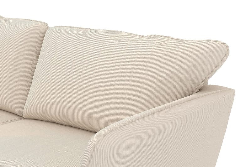 Trend Lyx 6-istuttava Käännettävä L-muotoinen Kulmasohva Manchester-kankaalla - Beige - Huonekalut - Sohva - Kulmasohva