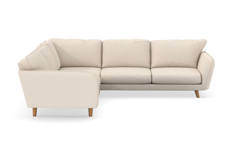 Trend Lyx 6-istuttava Käännettävä L-muotoinen Kulmasohva Manchester-kankaalla - Beige - Huonekalut - Sohva - Kulmasohva