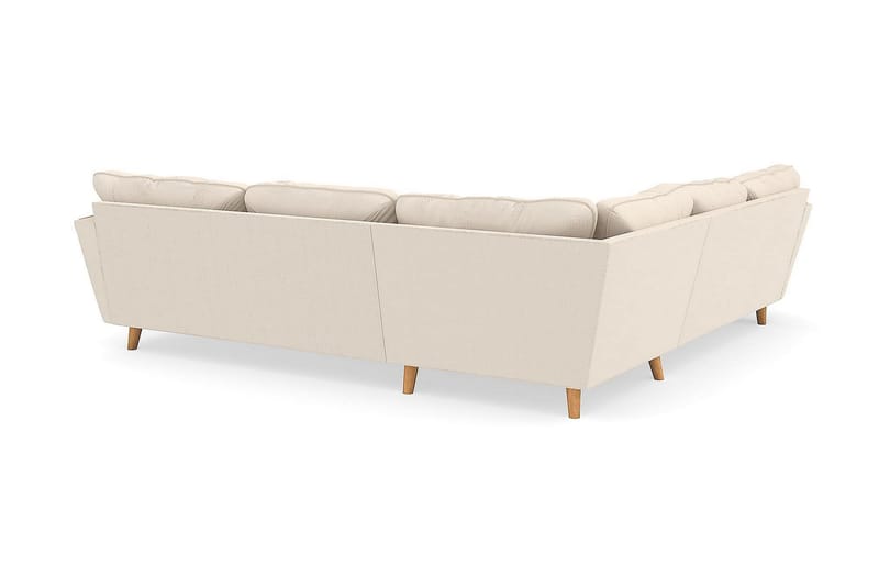 Trend Lyx 6-istuttava Käännettävä L-muotoinen Kulmasohva Manchester-kankaalla - Beige - Huonekalut - Sohva - Kulmasohva