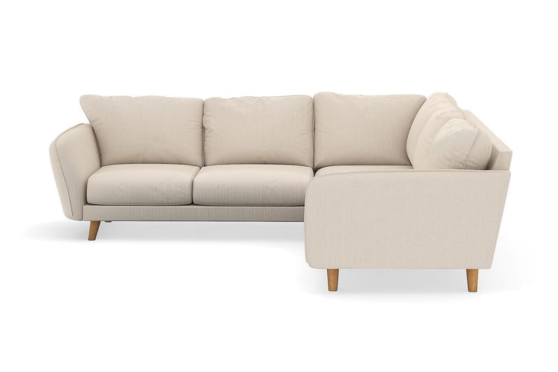Trend Lyx 6-istuttava Käännettävä L-muotoinen Kulmasohva Manchester-kankaalla - Beige - Huonekalut - Sohva - Kulmasohva