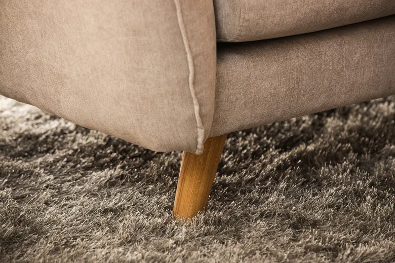 Trend Lyx Vändbar Hörnsoffa Scandi Days Beige Trend, Black Lulu 4, Beige Fabric - Huonekalut - Sohva - Kulmasohva