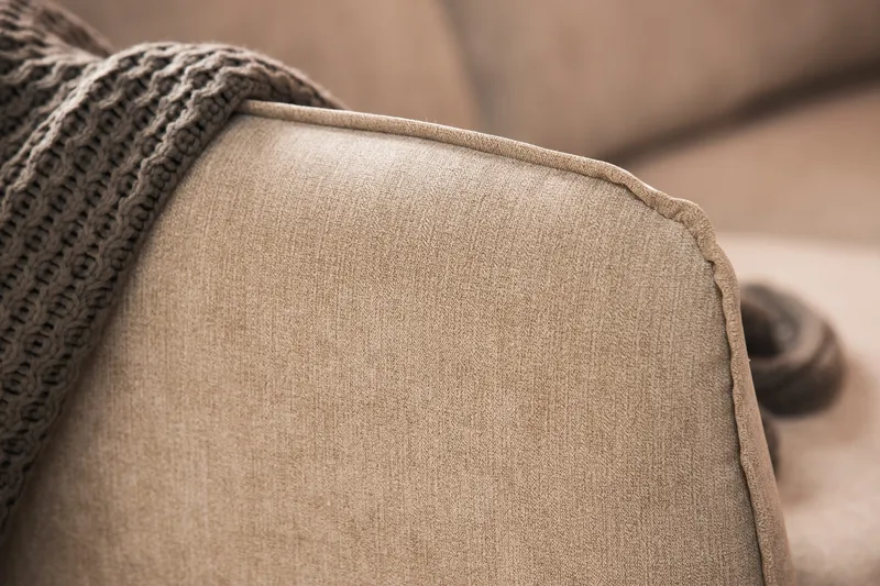 Trend Lyx Vändbar Hörnsoffa Scandi Days Beige Trend, Black Lulu 4, Beige Fabric - Huonekalut - Sohva - Kulmasohva