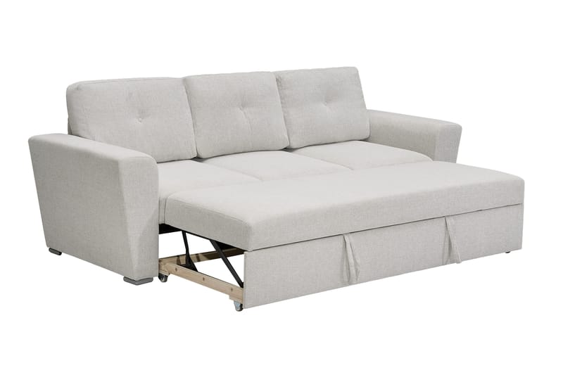 Leia 3-istuttava kangasvuodesohva - Beige - Huonekalut - Sohva - Vuodesohva - 3 istuttava vuodesohva