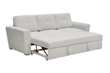 Leia 3-istuttava Vuodesohva Kankaalla - Beige - Huonekalut - Sohva - Vuodesohva - 3 istuttava vuodesohva