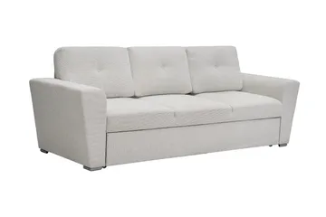 Leia 3-istuttava Vuodesohva Kankaalla - Beige - Huonekalut - Sohva - Vuodesohva - 3 istuttava vuodesohva