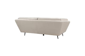 Lenvik Sohva 3-istuttava - Beige/Musta - Huonekalut - Sohva - 3:n istuttava sohva