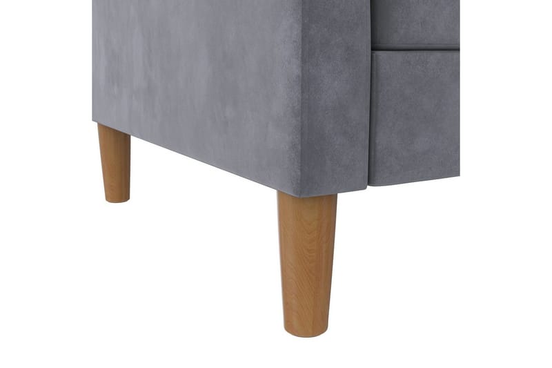 Leponojatuoli Lilly Antrasiitti, Sametti - Antrasiitti, Sametti - Huonekalut - Sohva - Divaanisohva - 3 istuttava sohva divaanilla