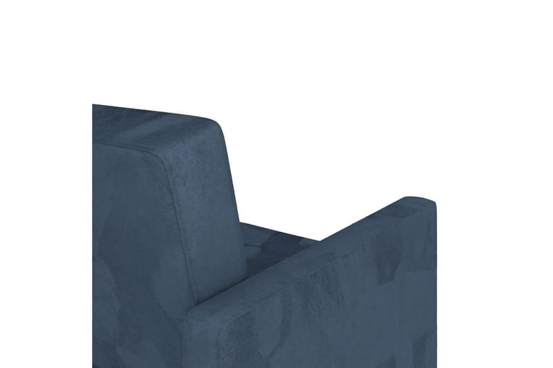 Leponojatuoli Lilly Sininen, Sametti - Sininen, Sametti - Huonekalut - Sohva - Divaanisohva - 3 istuttava sohva divaanilla