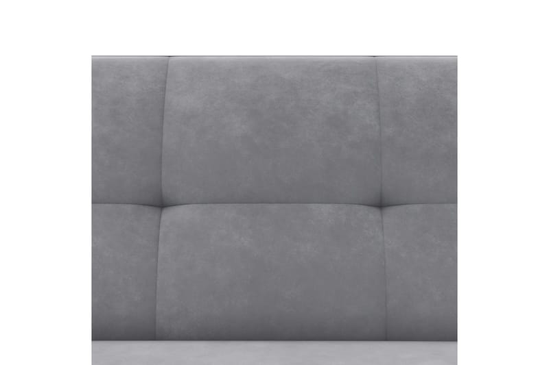 Leponojatuoli Lilly Vaaleanharmaa, Sametti - Vaaleanharmaa, Sametti - Huonekalut - Sohva - Divaanisohva - 3 istuttava sohva divaanilla