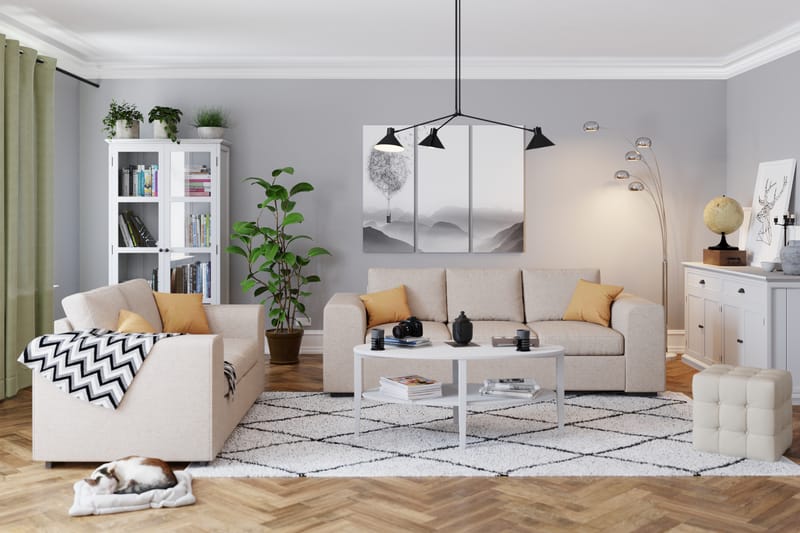 Link 2-istuttava Kangassohva - Beige - Huonekalut - Sohva - 2:n istuttava sohva