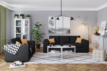 Link 2-istuttava Kangassohva - Musta - Huonekalut - Sohva - 2:n istuttava sohva