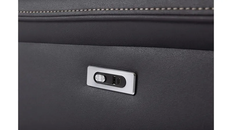 Livaro recliner-sohva 3-istuttava, sähkötoiminen - Musta - Huonekalut - Sohva - Nahkasohva