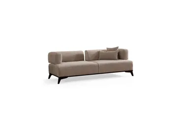 Malkiat Sohva 3-hengen - Beige/Musta - Huonekalut - Sohva - 3:n istuttava sohva