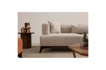 Malkiat Sohva 3-hengen - Beige/Musta - Huonekalut - Sohva - 3:n istuttava sohva