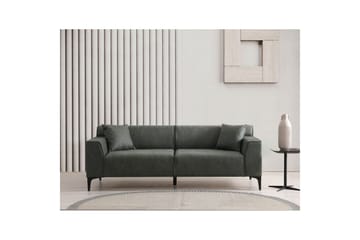 Malpani Sohva 3-sits - Vihreä - Huonekalut - Sohva - 3:n istuttava sohva
