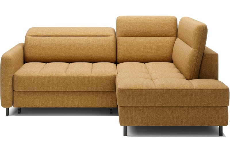 Masuo Vuodesohva lepotuolilla, 3-istuttava - Keltainen - Huonekalut - Sohva - Vuodesohva