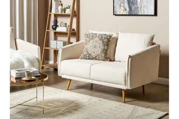 Maurana Sohva 2-istuttava - Beige/Kulta - Huonekalut - Sohva - 2:n istuttava sohva