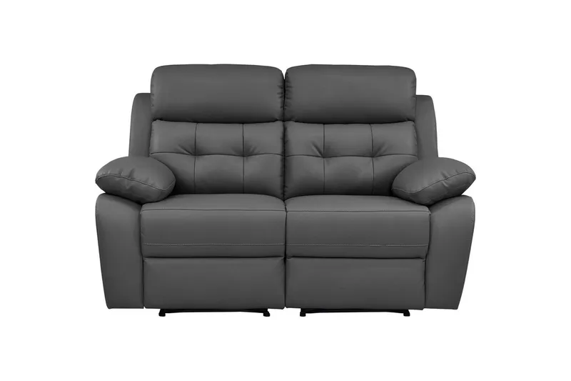 2-istuttava sohva Lannilis Harmaa, PU/Puu/Metalli, Harmaa, PU/Puu/Metalli