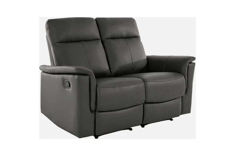 2-istuttava sohva Southbrook Harmaa, PU/Puu/Metalli, Manuaalinen nojatuoli, Harmaa, PU/Puu/Metalli, Manuaalinen nojatuoli