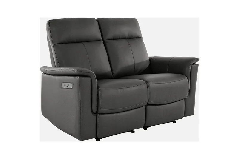 2-istuttava sohva Southbrook Harmaa, PU/Puu/Metalli, Sähköinen lepotuoli, Harmaa, PU/Puu/Metalli, Sähköinen lepotuoli