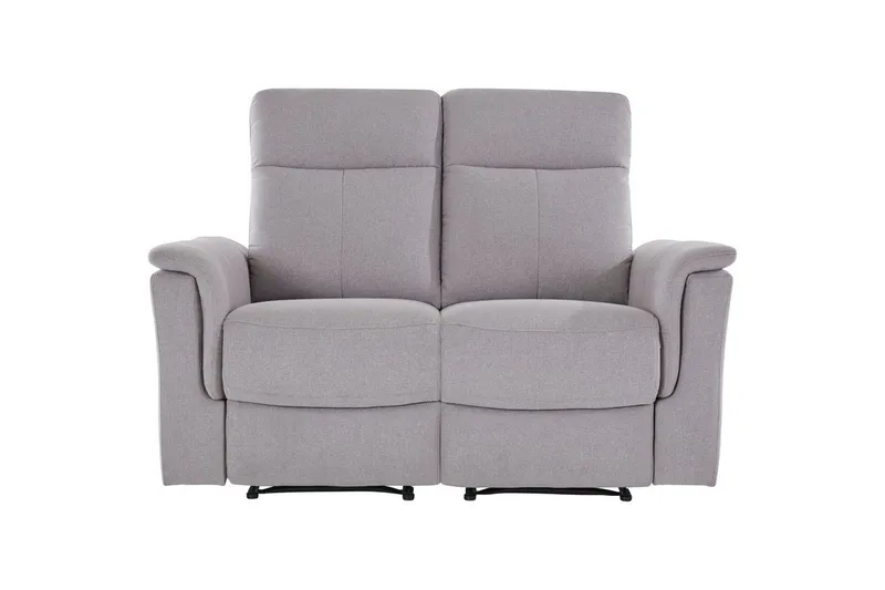 2-istuttava sohva Southbrook Vaaleanharmaa, Kangas/Puu/Metalli, Manuaalinen nojatuoli - Vaaleanharmaa, Kangas/Puu/Metalli, Manuaalinen nojatuoli - Huonekalut - Sohva - Mekanismisohva - 2 istuttava mekanismisohva